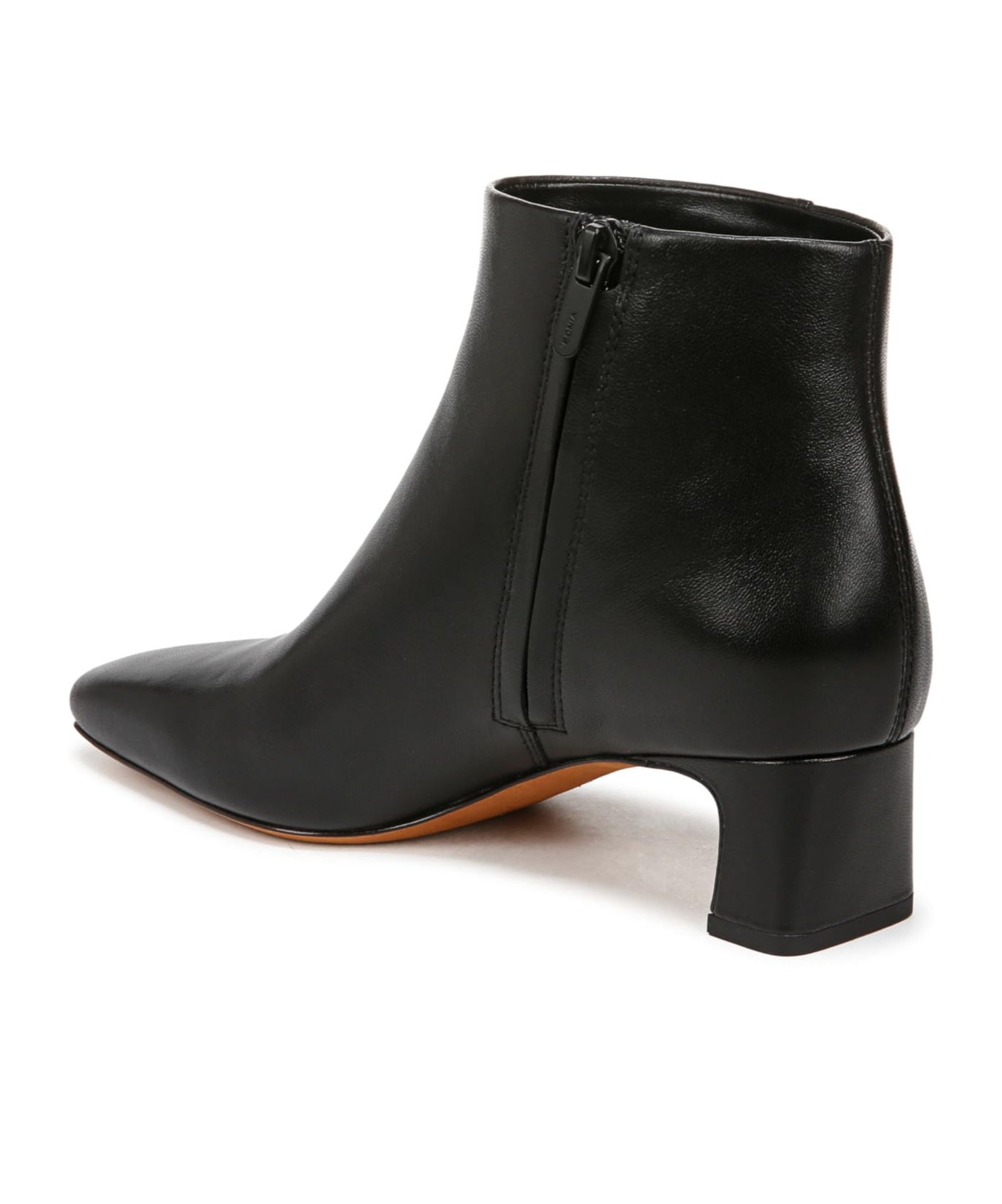 VINCE ZIPPERED SHORT BOOTS