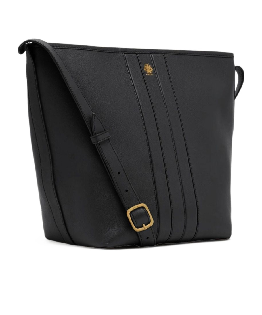 Bally Beckett Bucket Bag In Brown Leather In Black