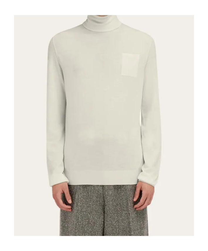 Ferragamo Turtleneck Sweater In Multi