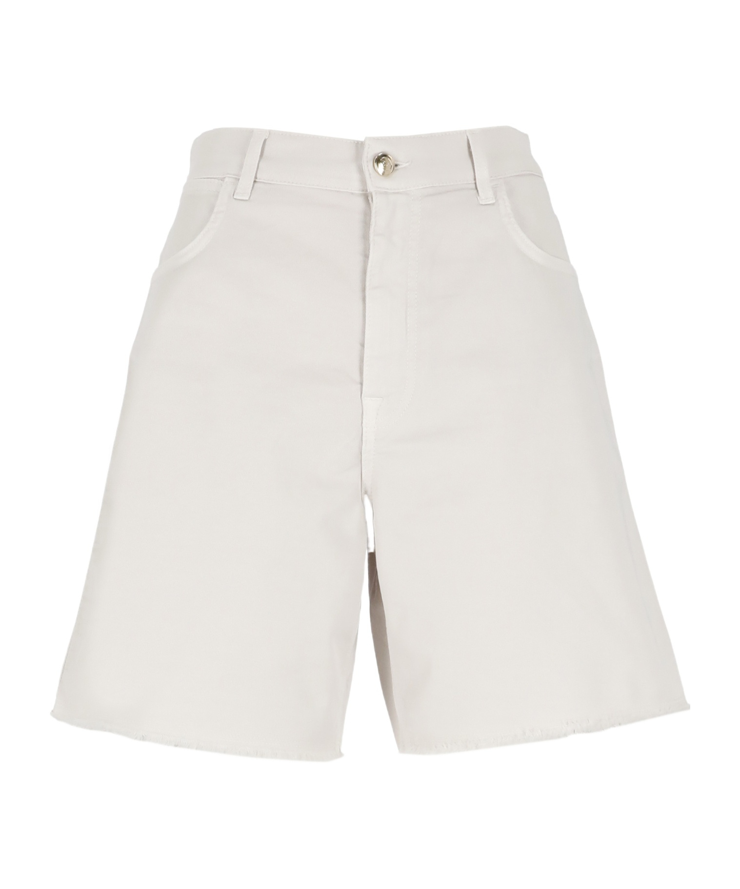 Fay Cotton Bermuda Shorts In White