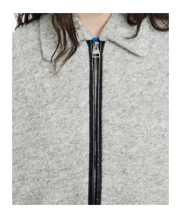 Jw Anderson Wool And Cotton-blend Jacket In Gray