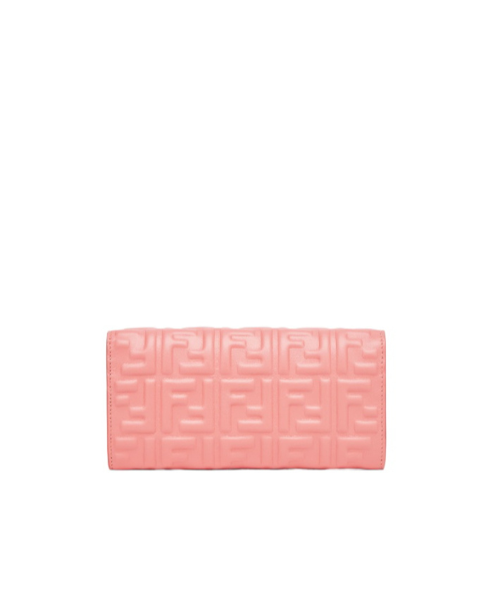 FENDI PINK NAPPA LEATHER WALLET