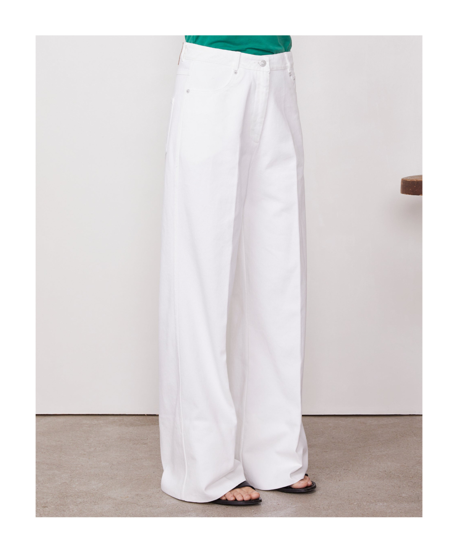 Shop Officine Generale Ginger Jeans In White