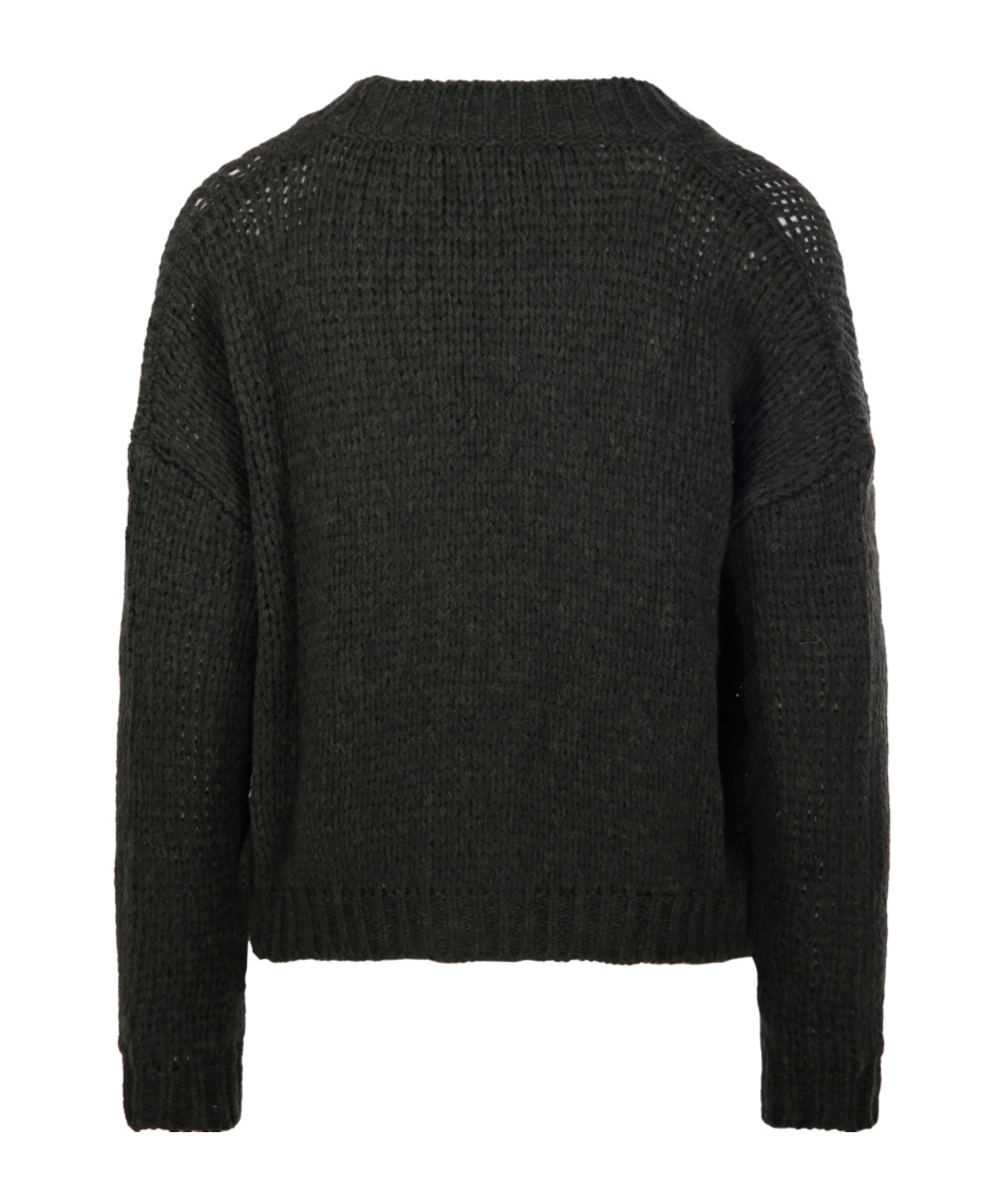 Roberto Collina Button Long-sleeved Sweater In Animal Print
