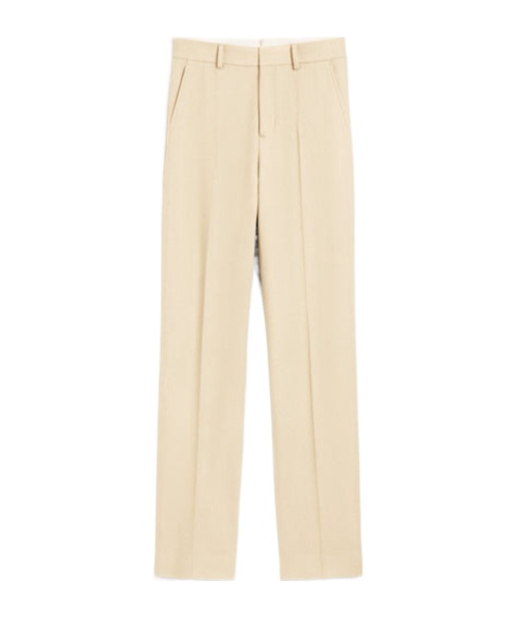 Ami Alexandre Mattiussi Wool Casual Pants In White