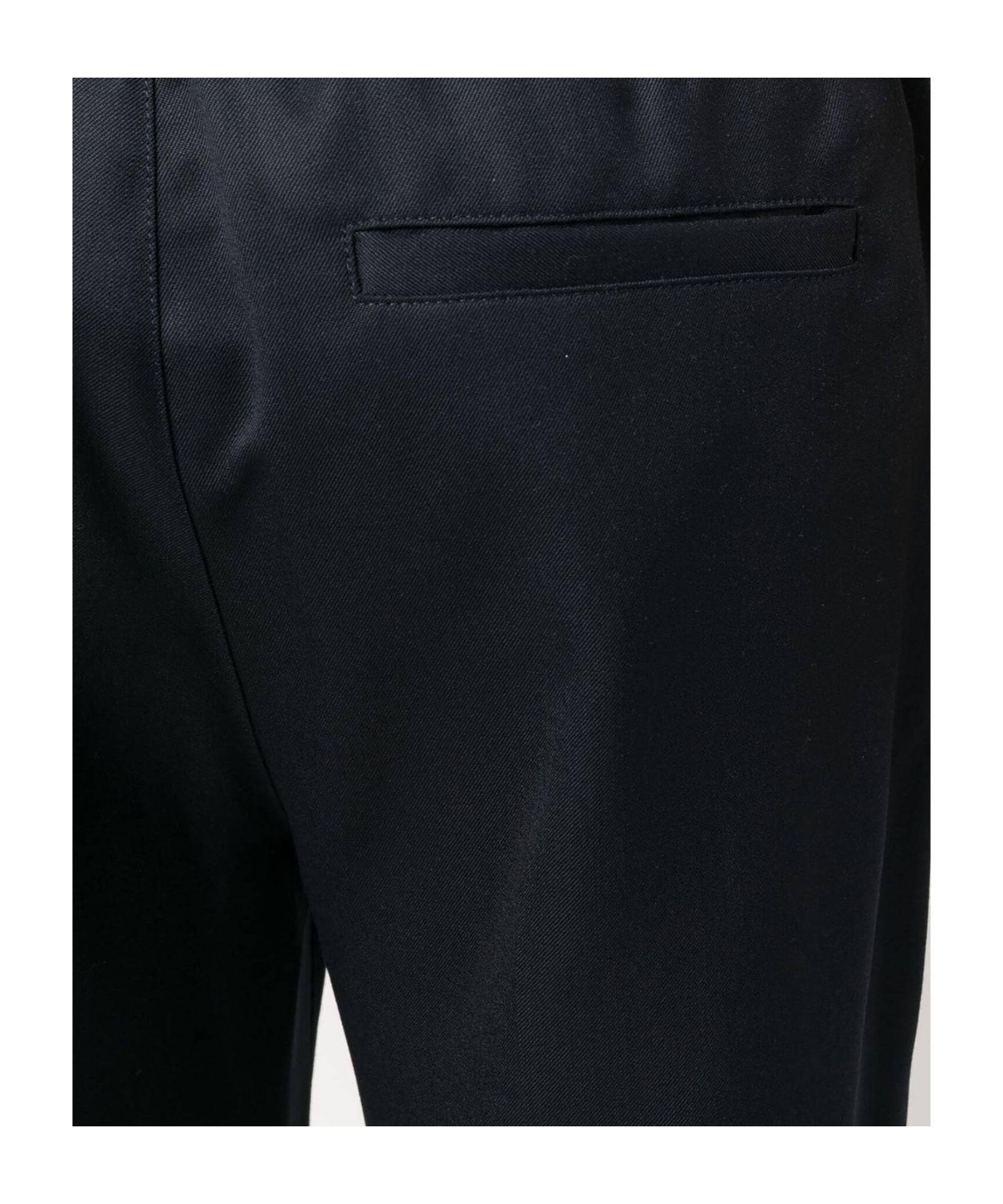 Apc Elasticated-waist Straight-leg Trousers In Black