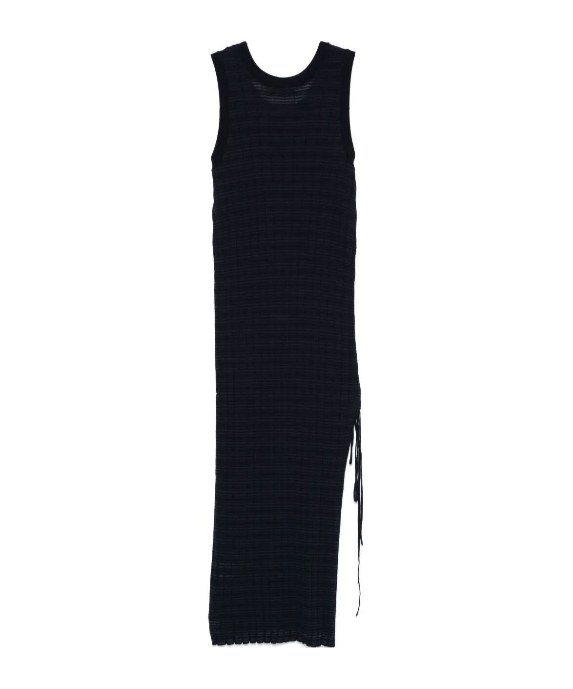 Roberto Collina Ruched Detailed Ribbed Midi Dress