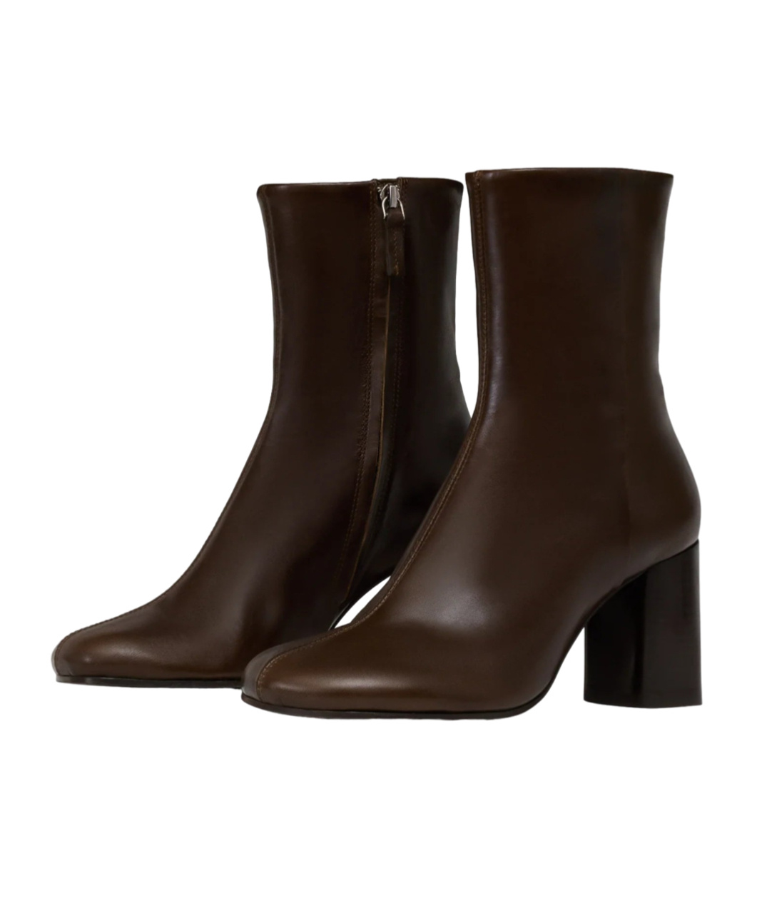 Lemaire Brown Anatomic 80mm Heel Boots In Black