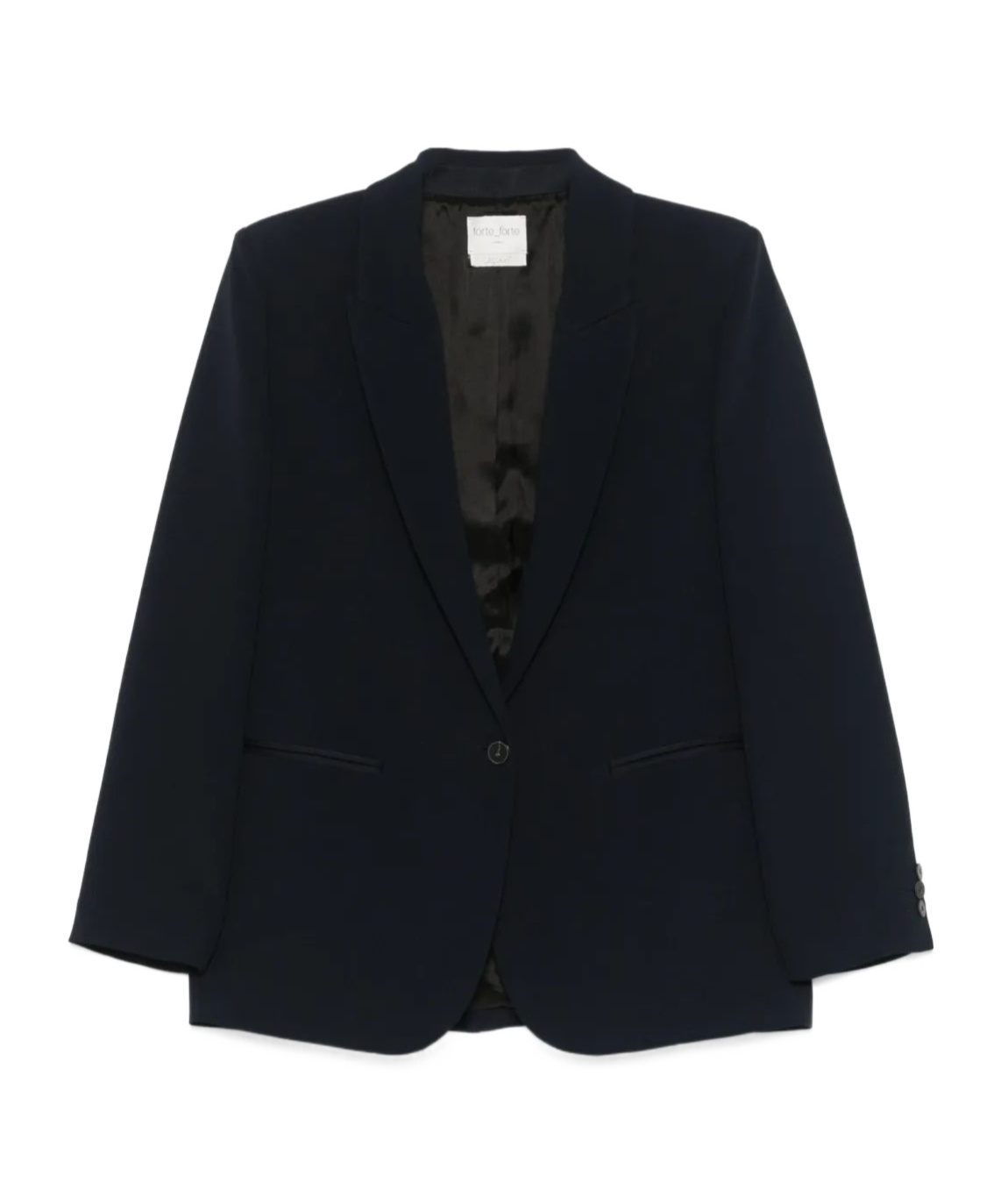 Forte Forte Single-breasted Blazer Jacket In Black