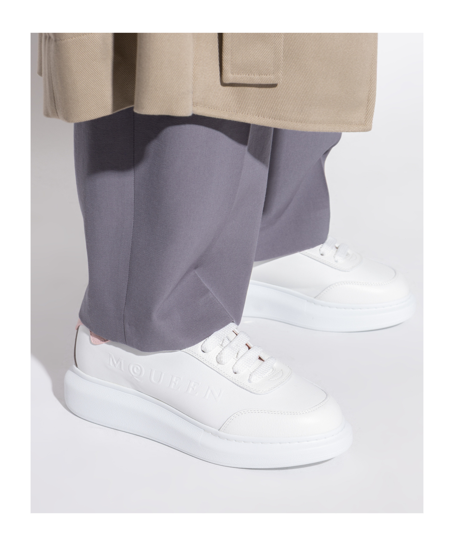 Alexander Mcqueen Lace-up Sneakers In White