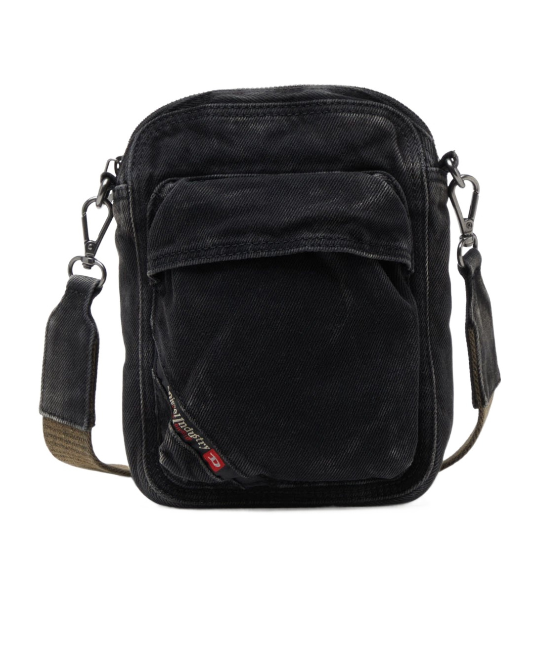 Diesel Multi-pkts-crossbody Bag In Washed Denim