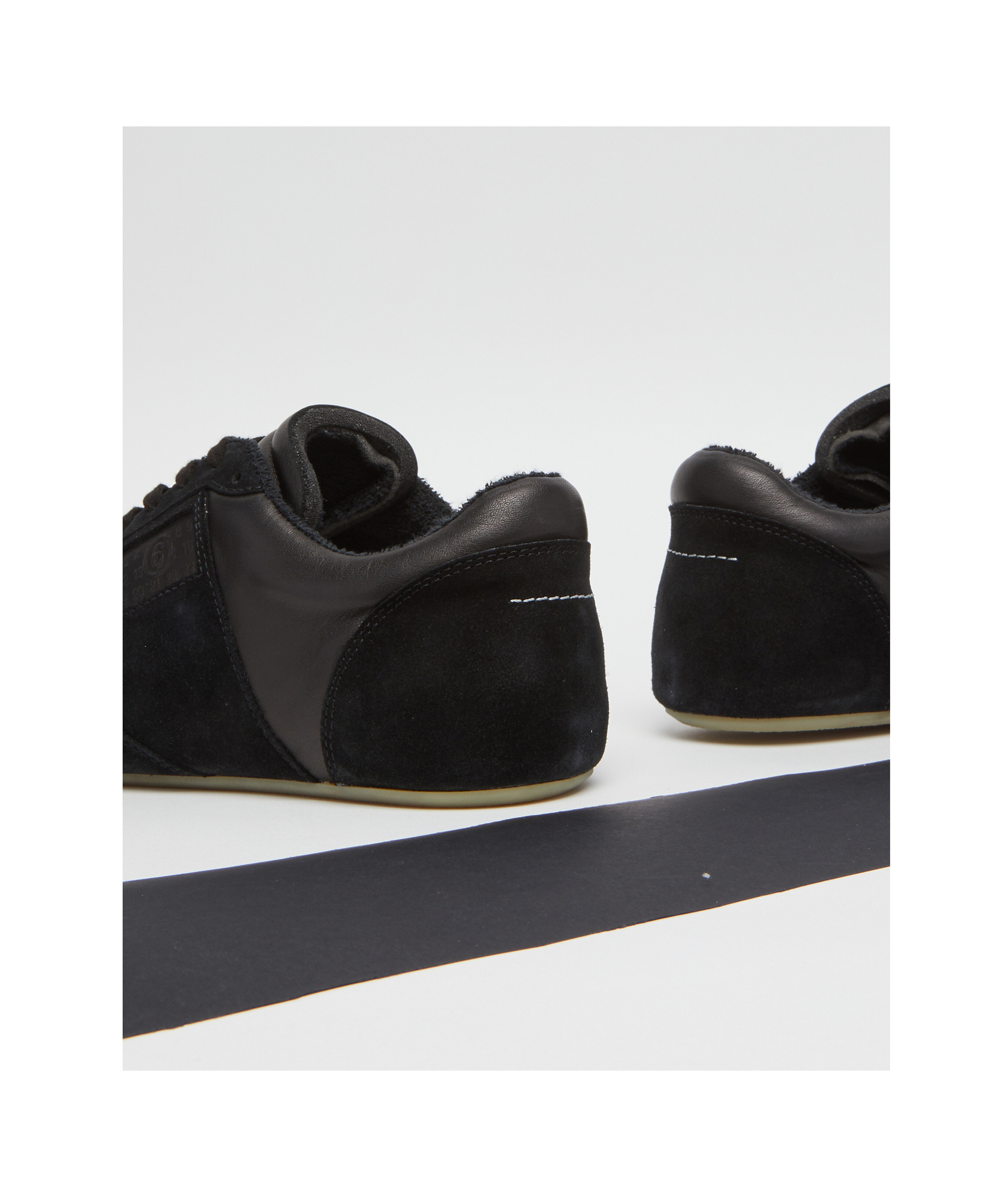Mm6 Maison Margiela Anatomic Mixed Leather Sneakers
