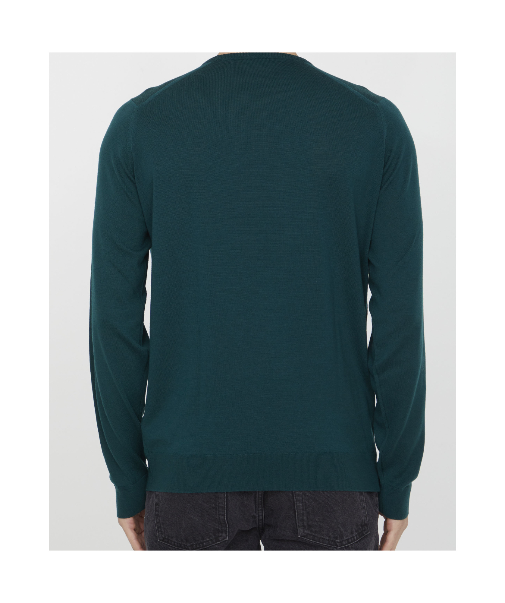 John Smedley Lundy Merino Wool Jumper In Green