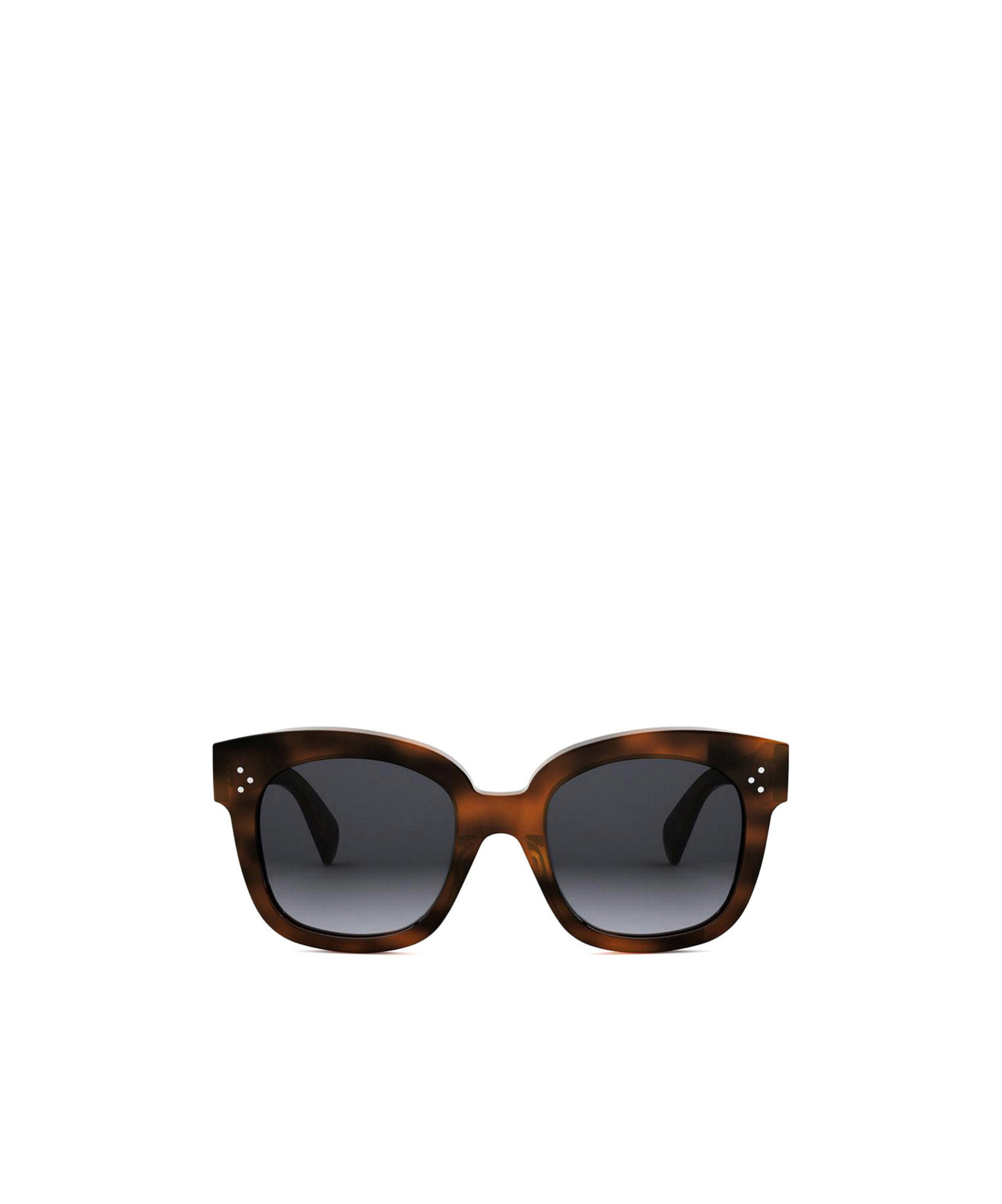 Celine 3 Dots Havana Acetate Square Sunglasses In Black