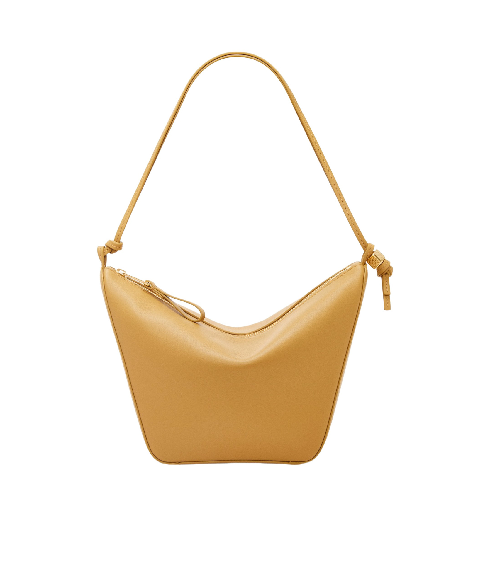 Loewe Mini Leather Hammock Hobo Shoulder Bag In Brown