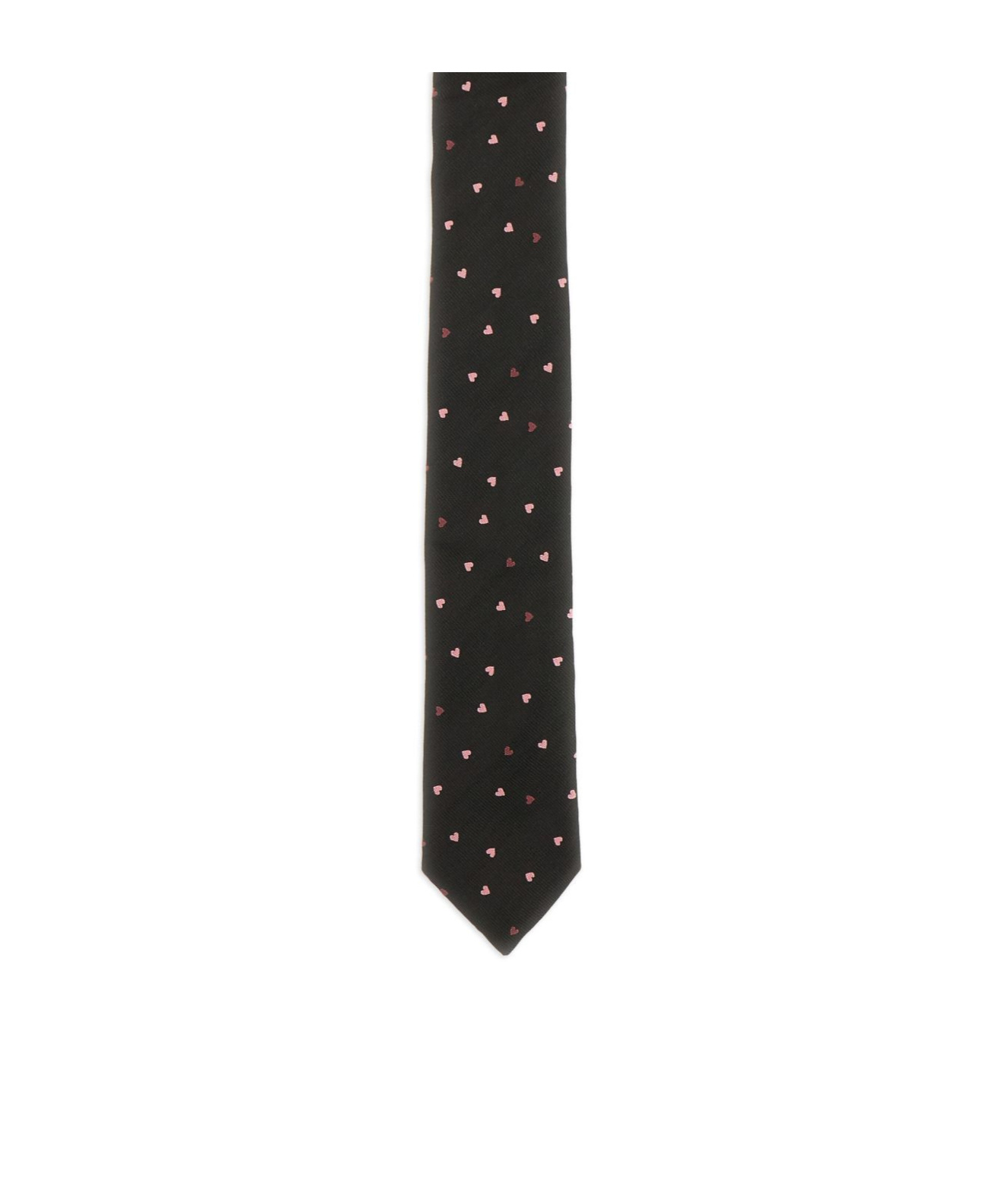 Paul Smith Heart-motif Pointed Tie In Black
