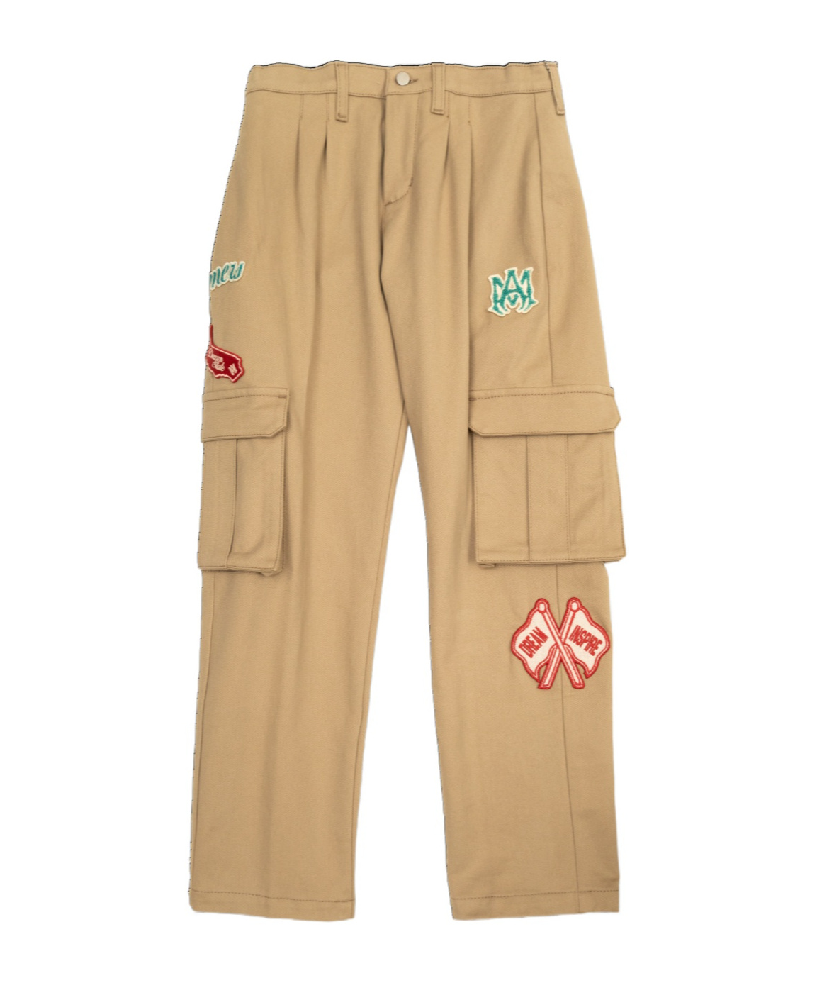 Amiri Dream Team Cargo Chino Trousers In Nude