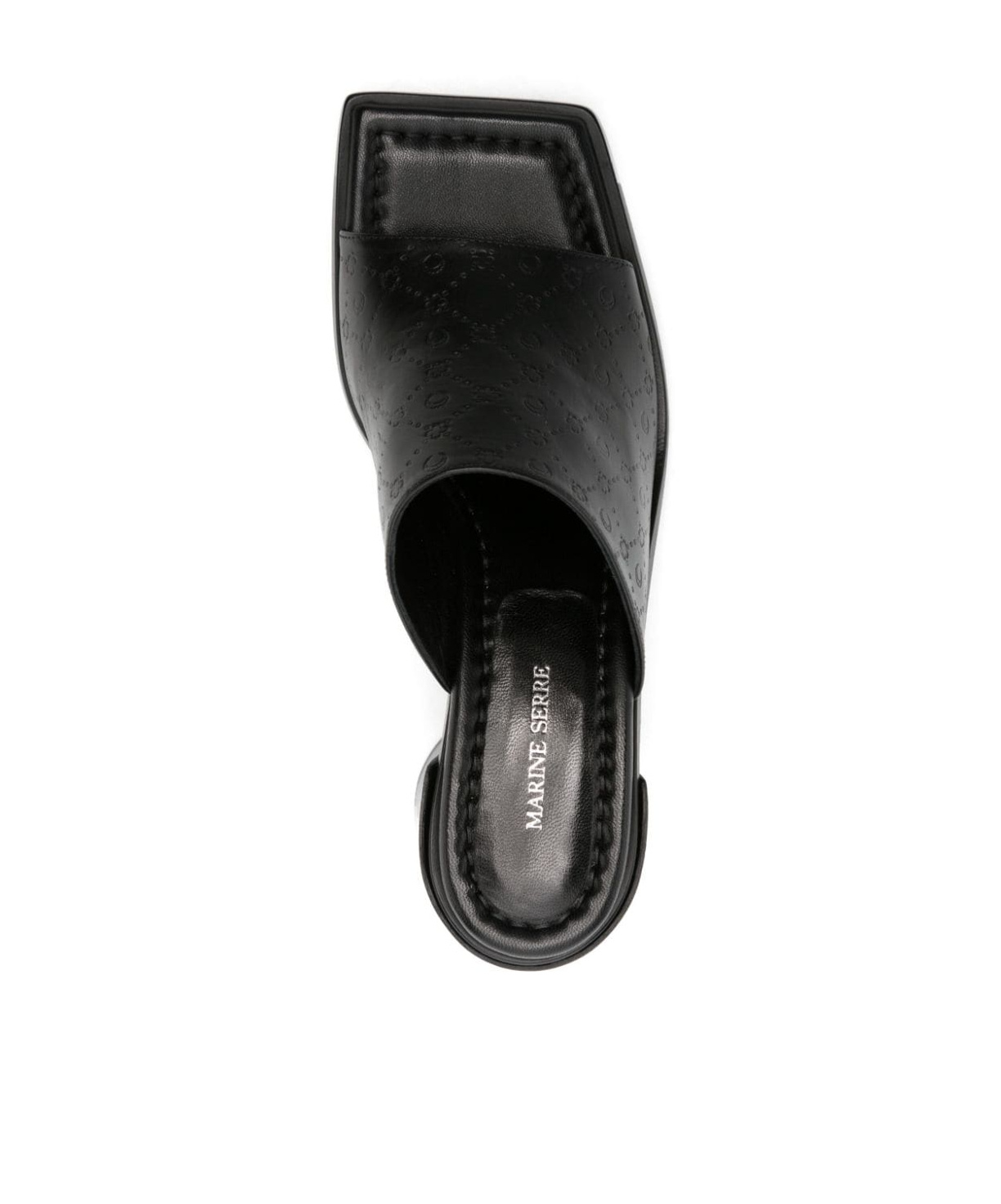 Marine Serre High-heeled Sandals In Black