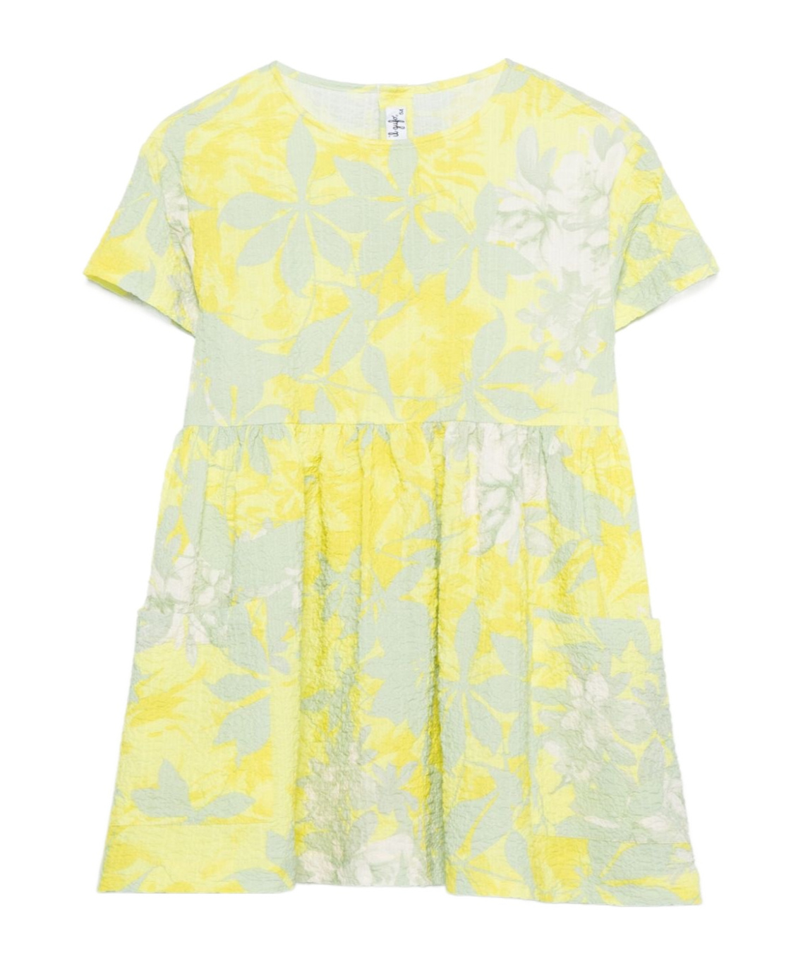 Il Gufo Floral-print Dress In Yellow