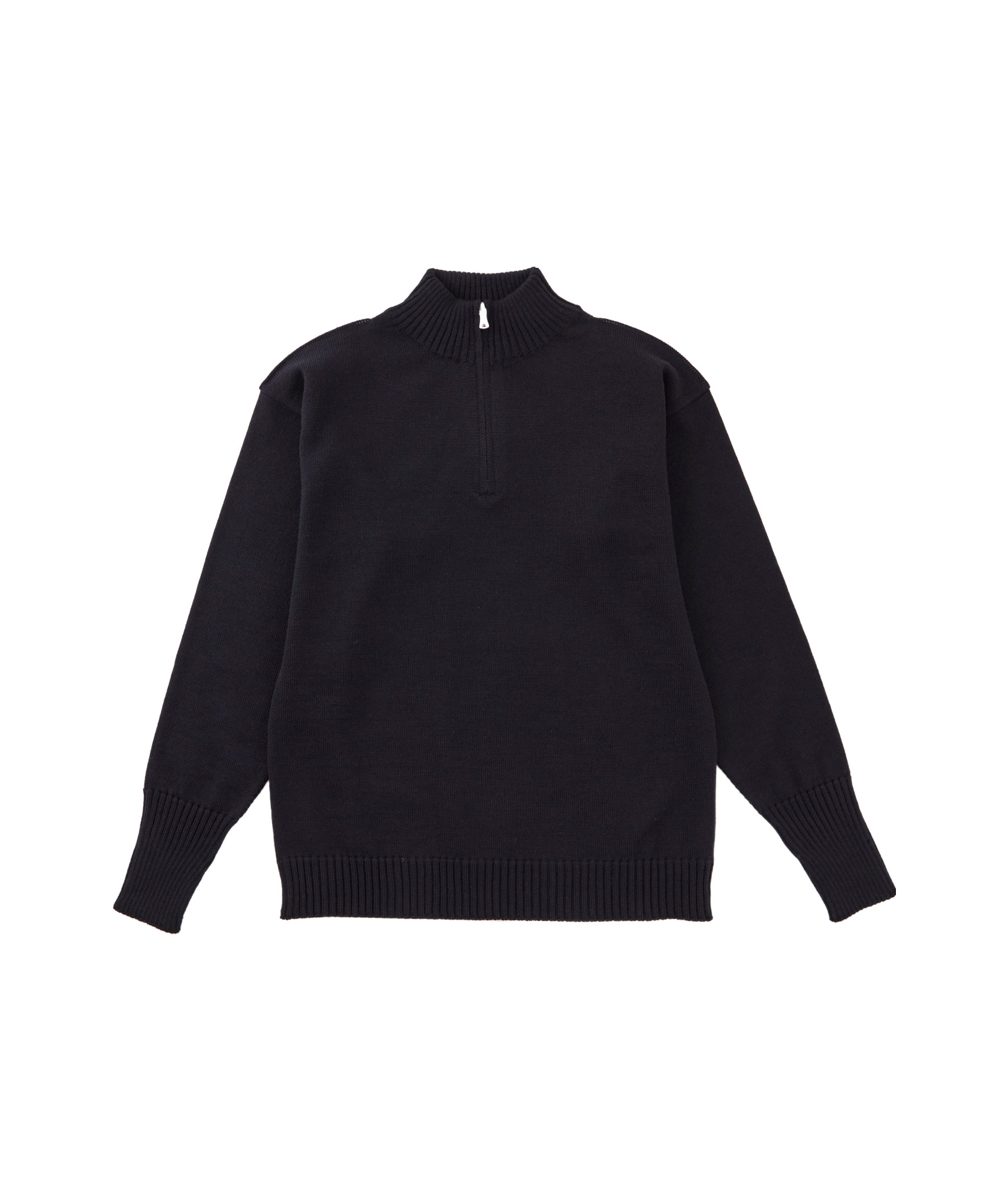 Andersen-andersen High-necked Wool Sweater In Black
