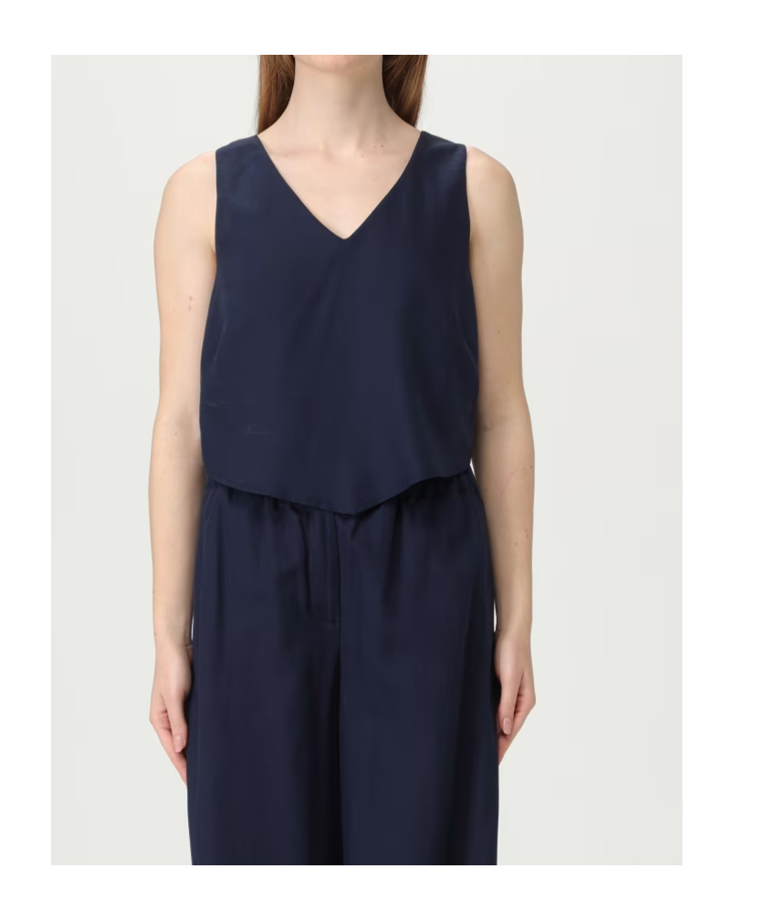 Kaos V-neck Crop Top