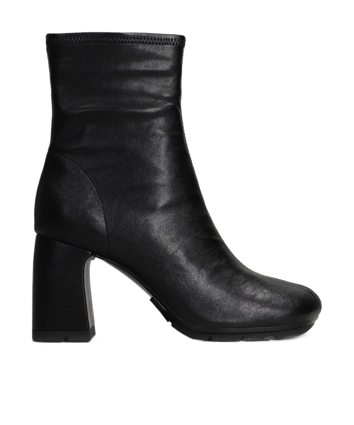 Ash Ankle Boots With Mid-height Block Heel In Black