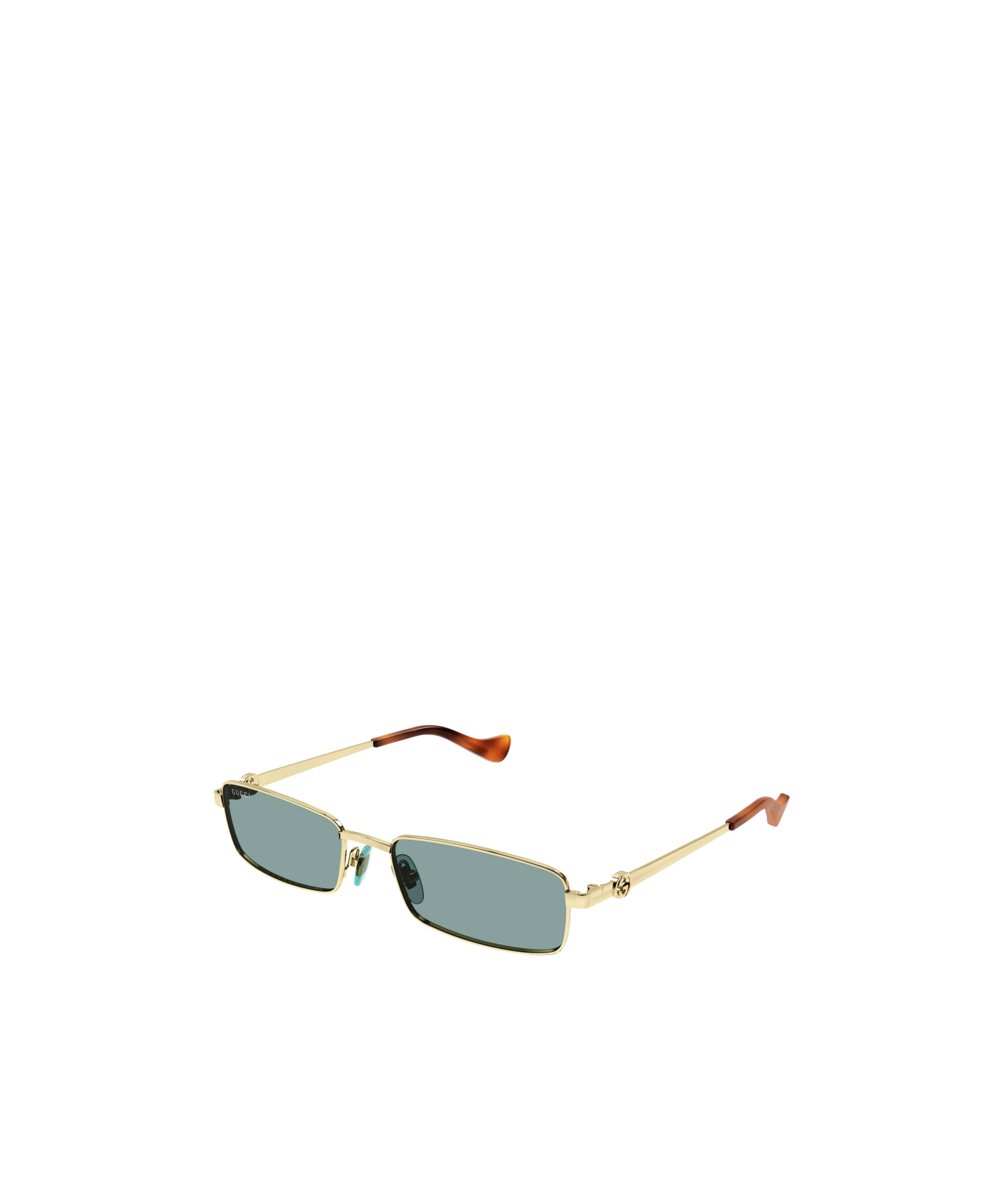 Gucci Rectangle-frame Sunglasses In Yellow