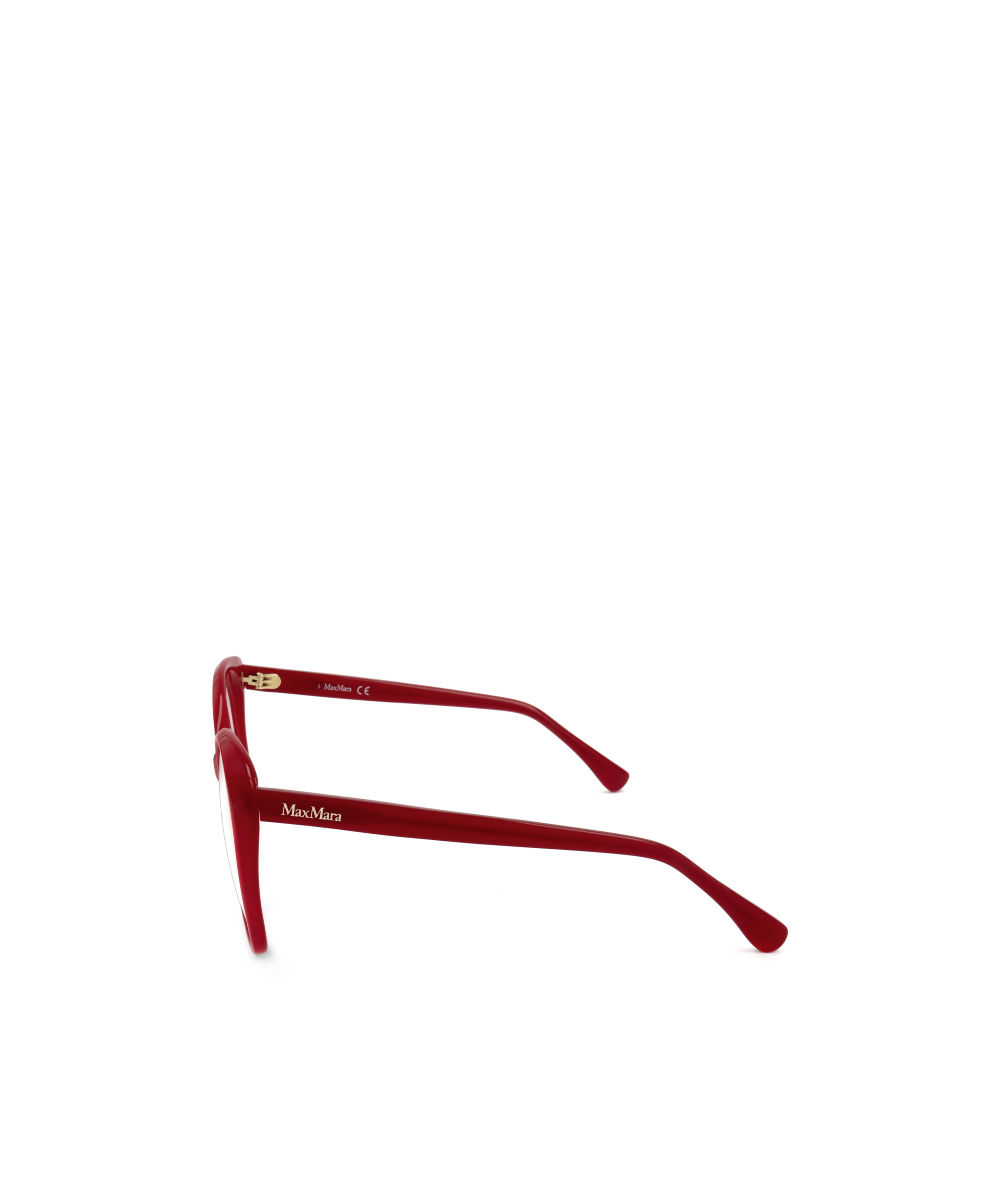 Max Mara Logo Flat Mirror In Red