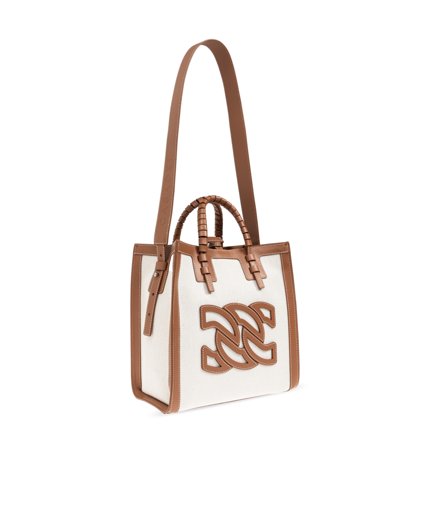 Casadei Logo-patch Tote Bag In White