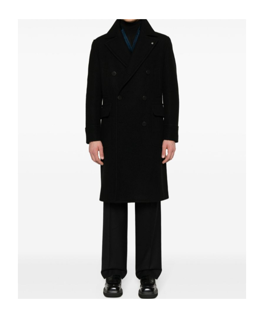 Tagliatore Cappotto 2 Petti Sfoderato Londra Grigio 90 Lana 10 Cachemire Coats Black In Black