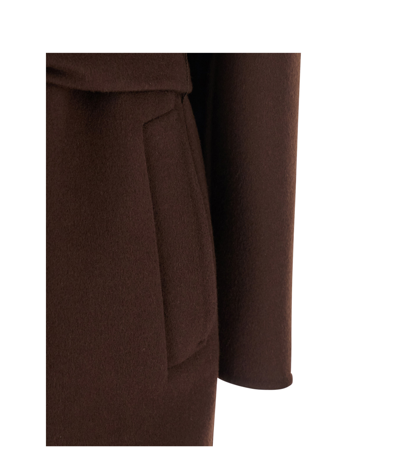 Gucci Silk And Wool Reversible Coat In Brown