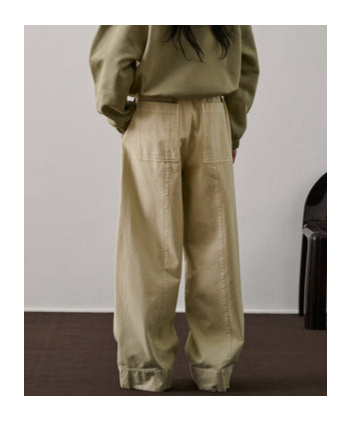 Soeur Wide-leg Casual Pants In Brown