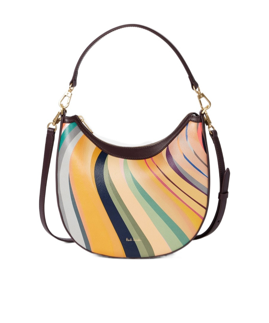 Shop Paul Smith Dusky Swirl Mini Hobo Bag In Multicolor