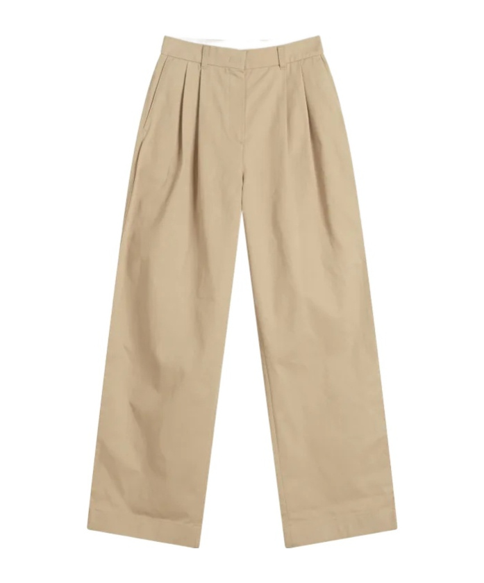 Dunst Pleated-front Trousers In Brown