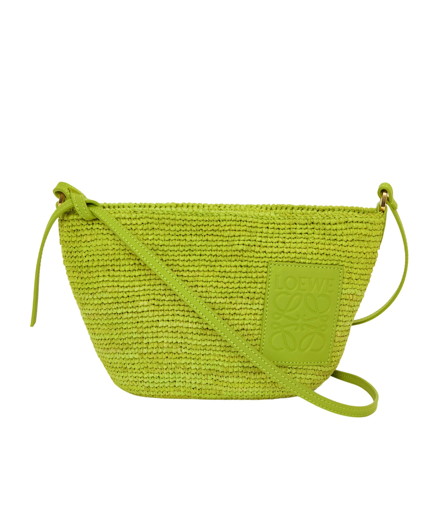 Loewe Slit Pochette Shoulder Bag In Green