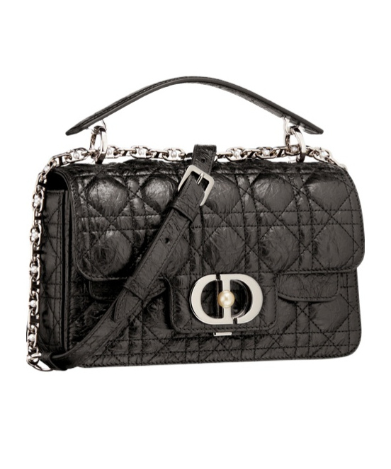 Dior Small  Jolie Shoulder Bag In Black