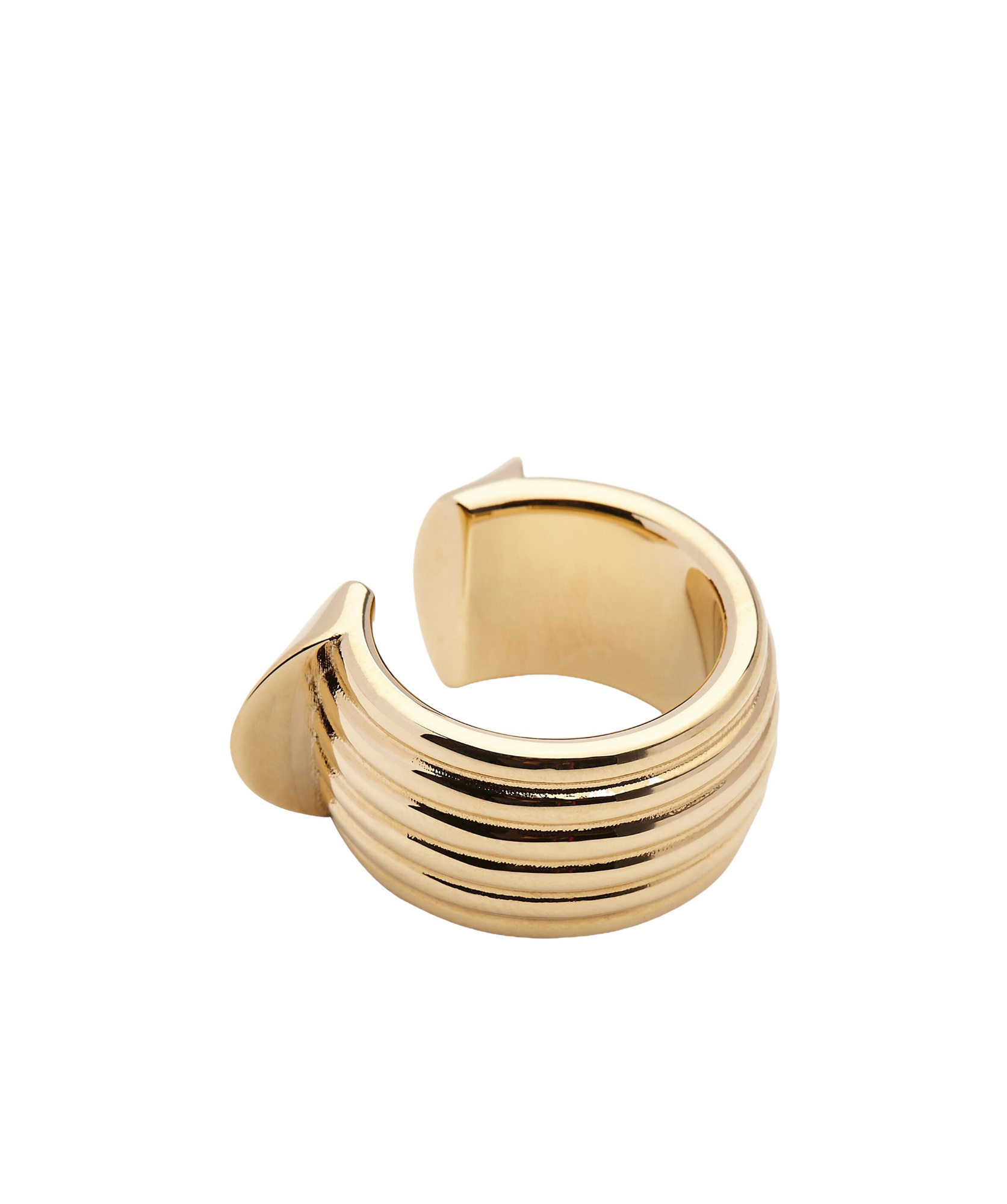 Ferragamo Gancini Open Ring In Golden