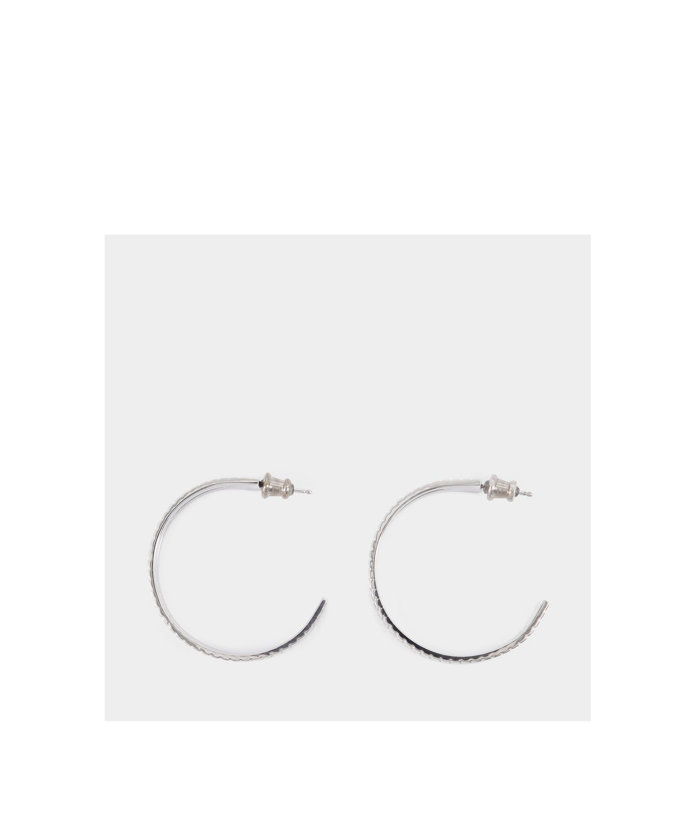 Ivi Slot Hoop Earrings In White