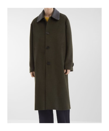 Fendi Wool And Alpaca Single-breasted Coat In Green