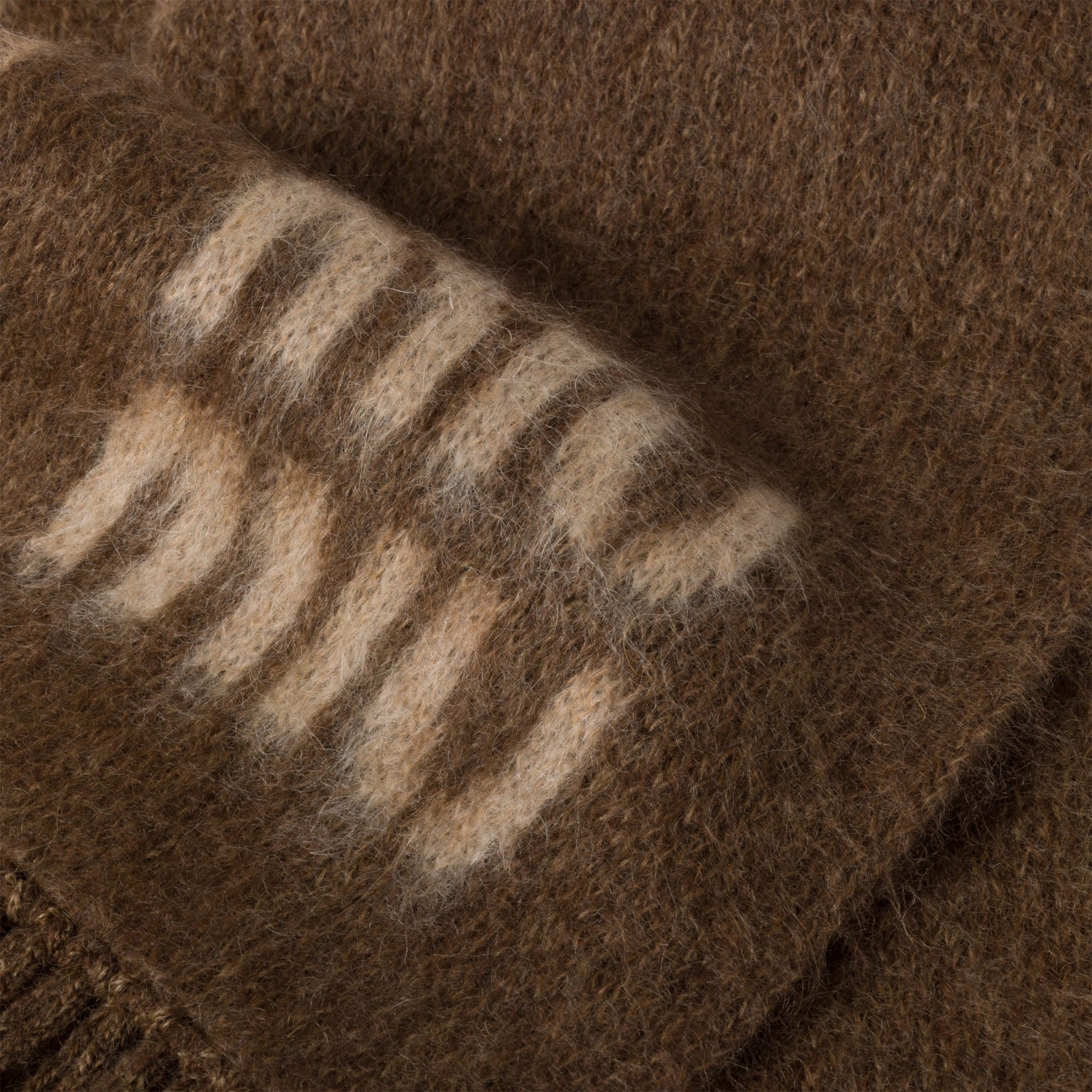 Miu Miu Wool And Mohair Scarf In Burgundy