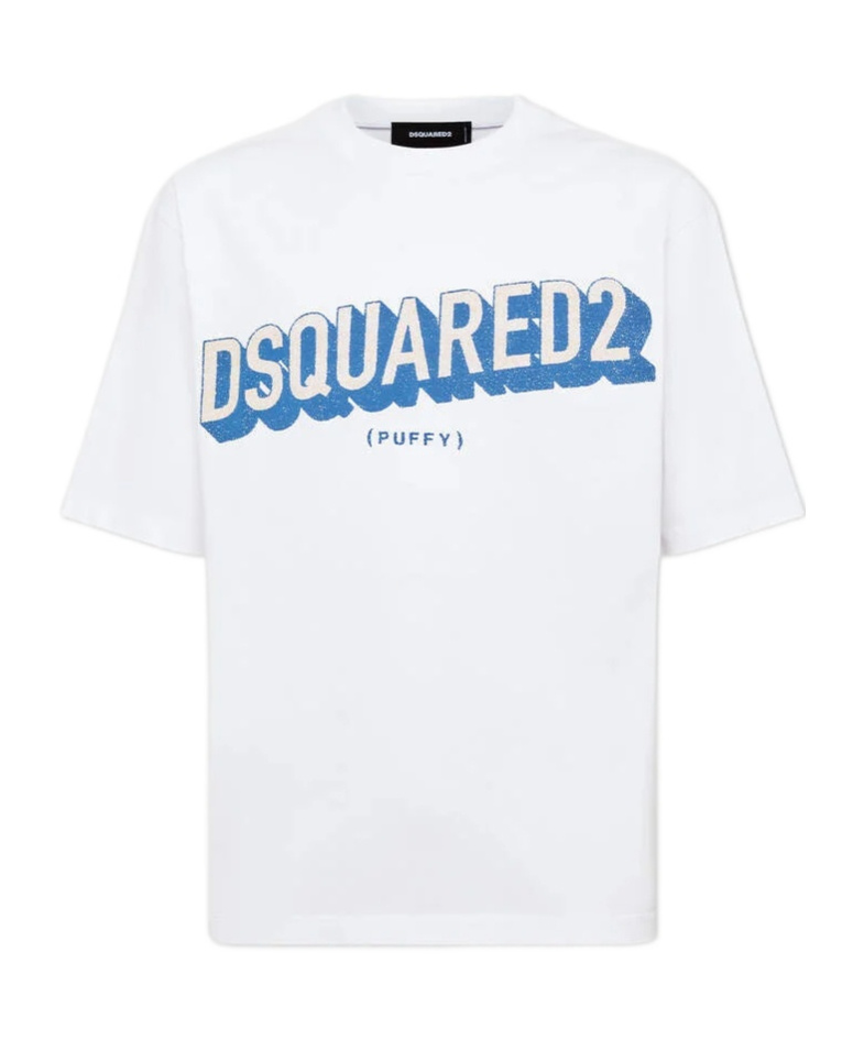 Dsquared2 Graphic Logo Oversized T-shirt In White