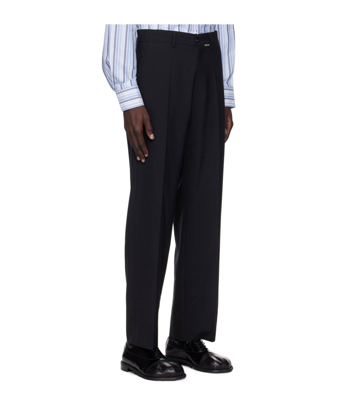 Marni Belt-loop Casual Pants In Black
