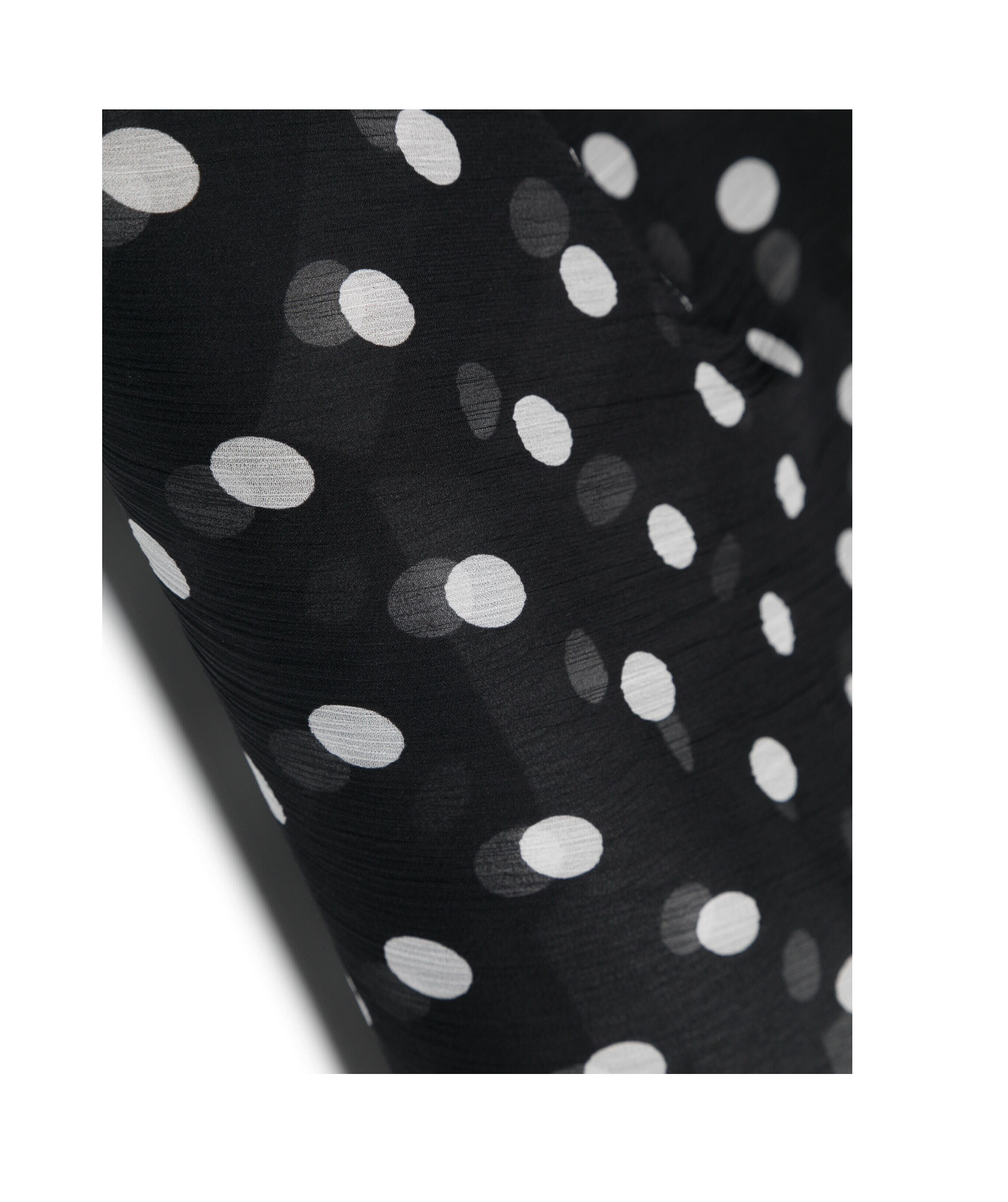 Dolce & Gabbana Polka-dot Silk Scarf In Black