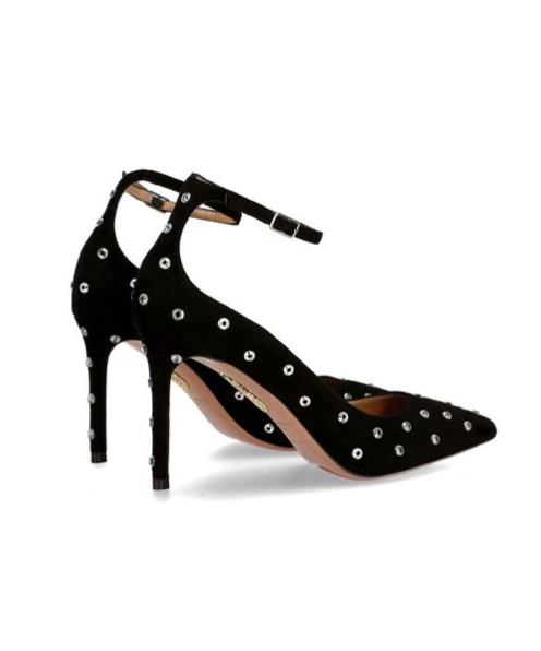 Aquazzura Love Affair Embellished Pumps In Black