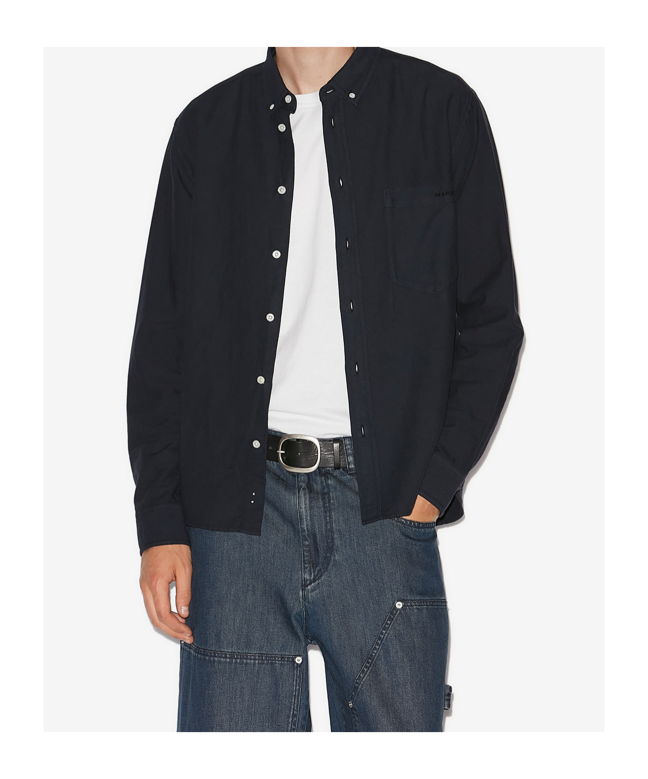 Isabel Marant Jasolo Button-up Shirt In Black
