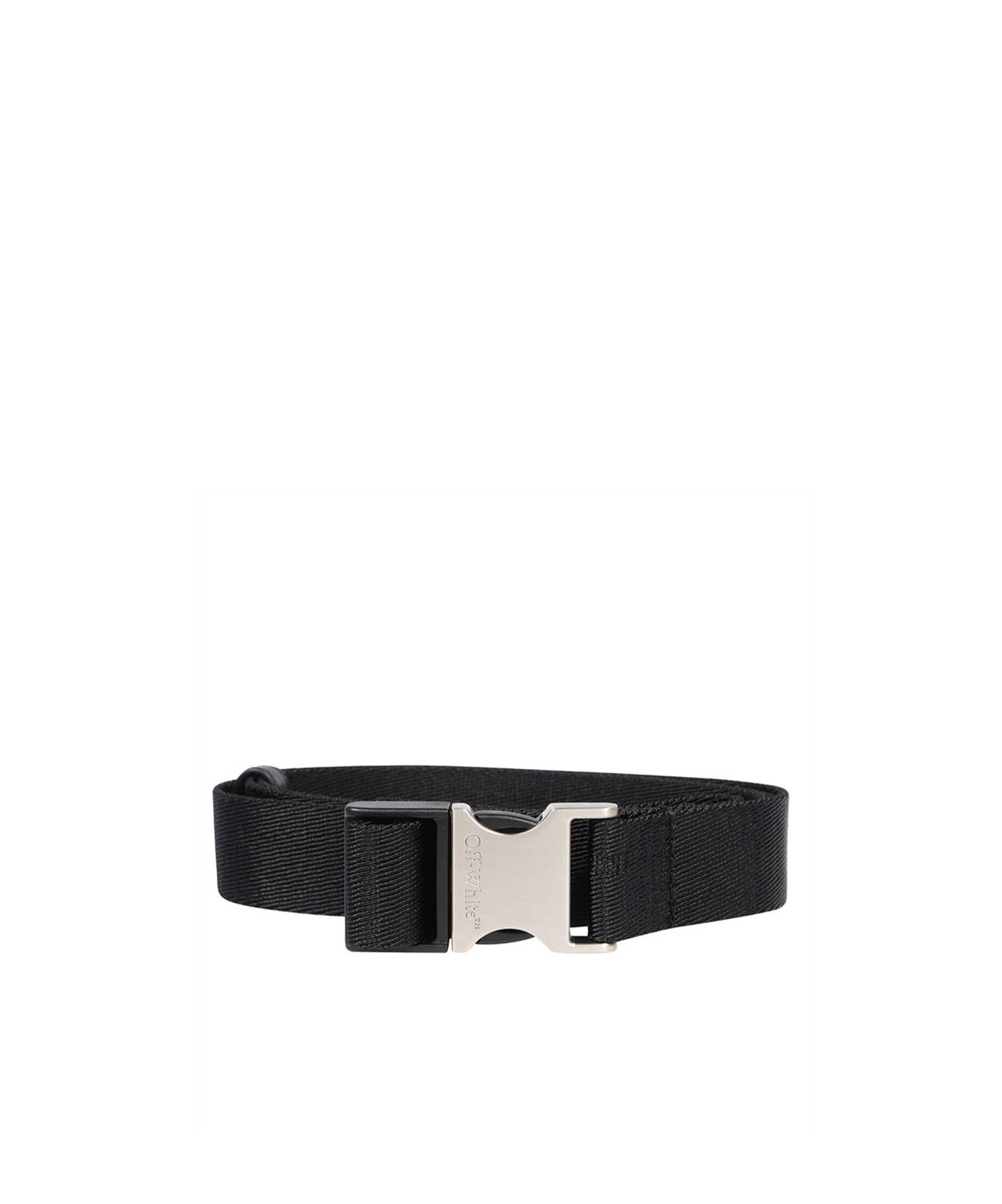 Off-white Logo Belt In Black