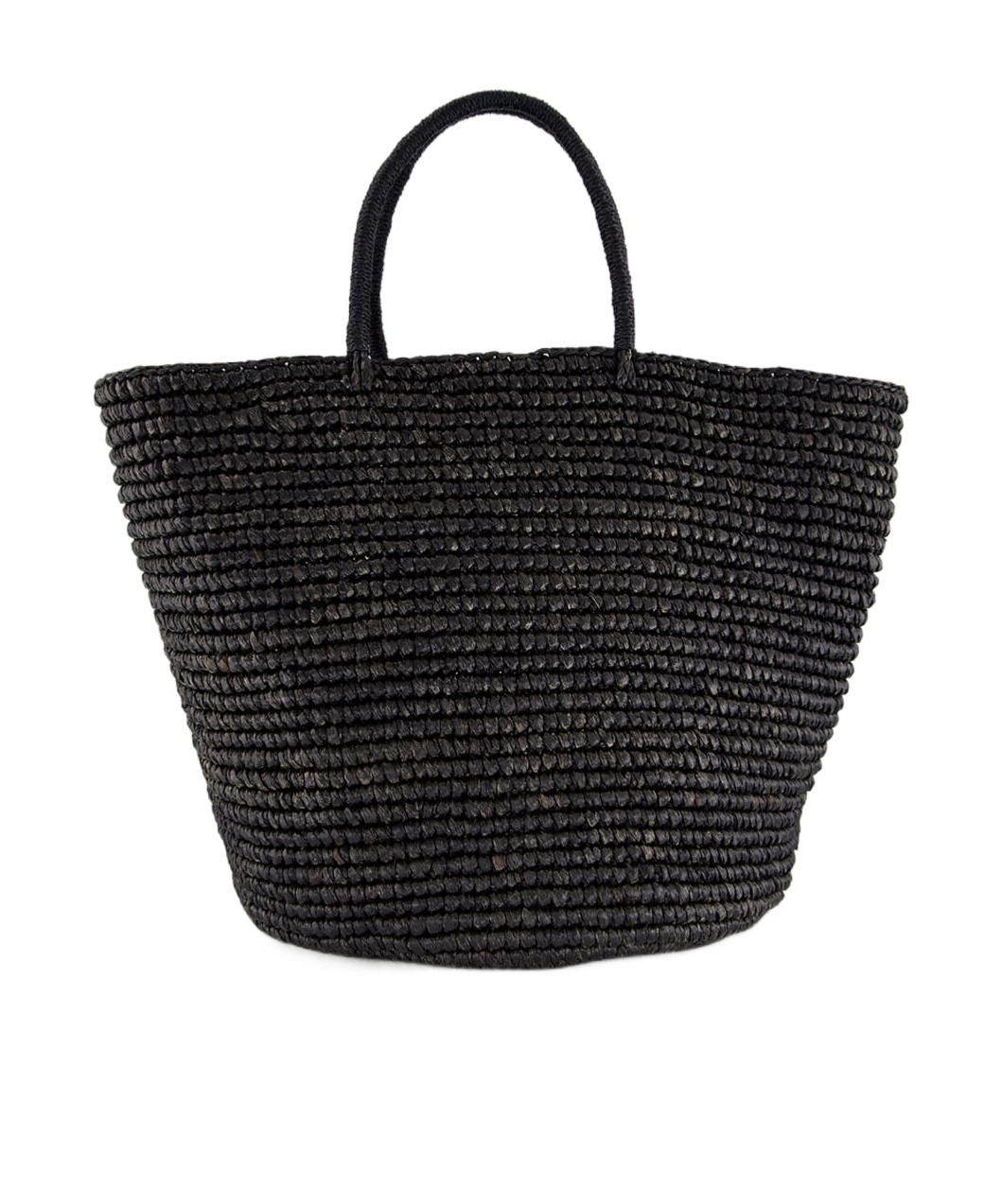 Sensi Studio Large Straw Tote Bag In Black
