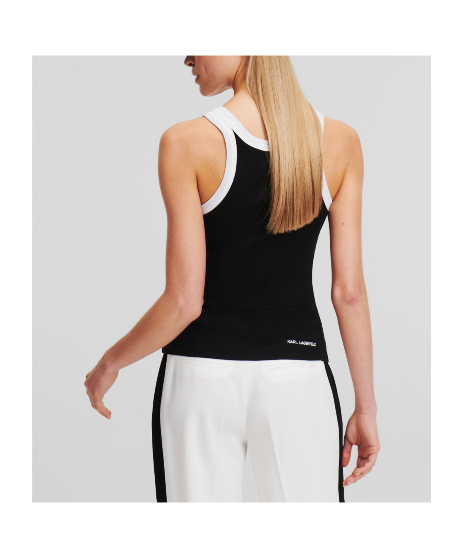 Karl Lagerfeld Sunglasses Tank Top In Black