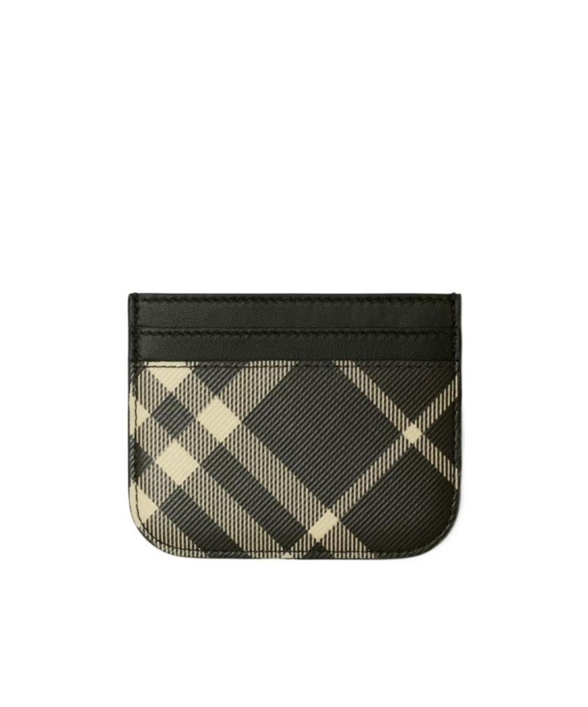 Burberry Vintage-check Print Cardholder In Black