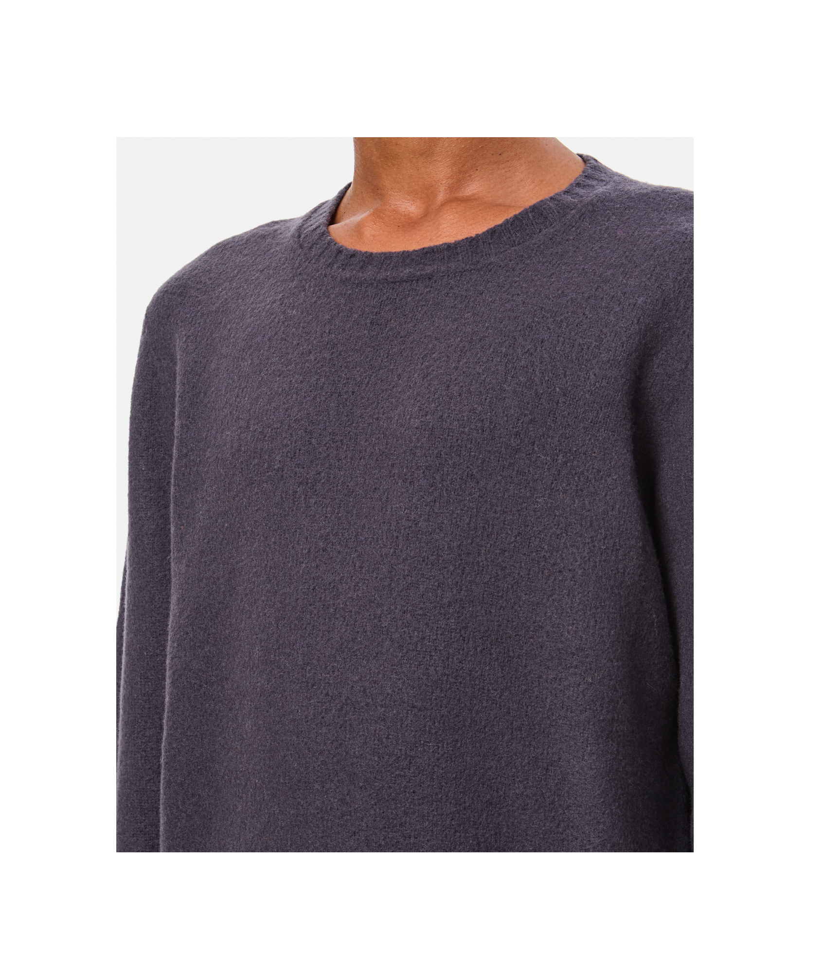 Drumohr Wool Crew-neck Sweater In Black